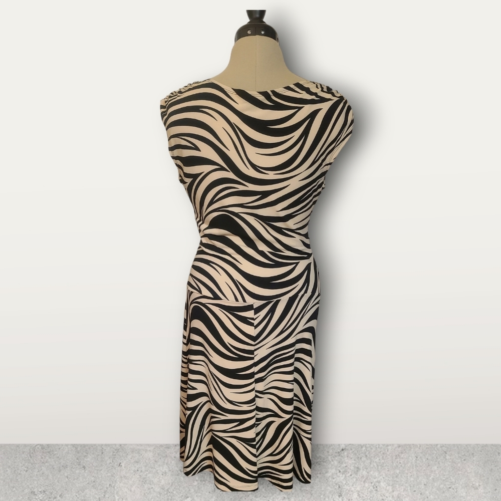 Abstract Zebra stripe  Smart Career Dress